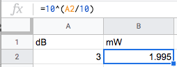 find mw from db using excel